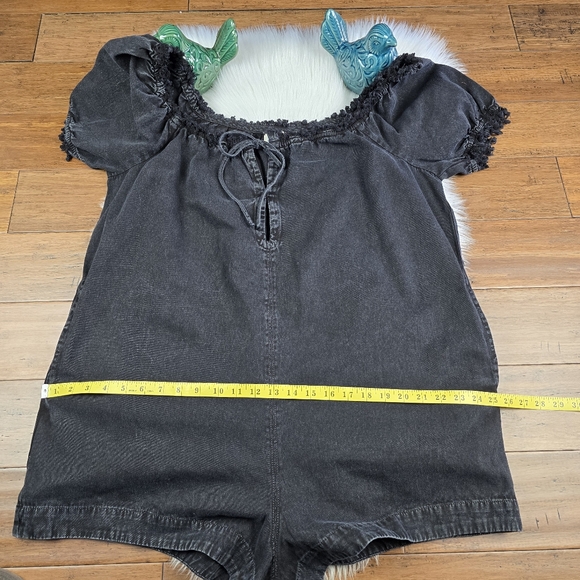 We The Free Free People Daisy Denim Black Romper XL - Picture 13 of 16